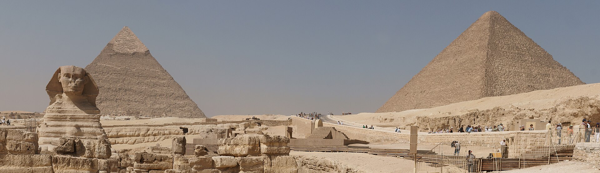 Die Sphinx und die Pyramiden von Gizeh, Ägypten